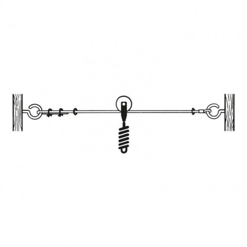 Trixie Kikötő Acél Sodrony Műanyag Bevonattal 15m Tartozékkal