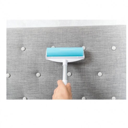 Trixie Szösz Leszedő Henger XXL, Szilikon, 20x30cm, Fehér/Türkíz