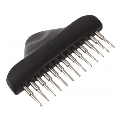 Trixie Fésű Gereblye Forgófogú hosszú Szőrhöz 7x14cm