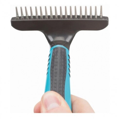 Trixie Fésű Gereblye Forgófogú 10x15cm