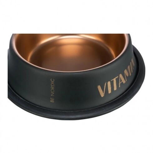 Trixie Tál fém Be Nordic rozsdamentes 0,2l/15cm fekete/bronz