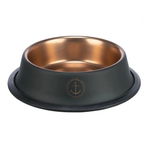 Trixie Tál fém Be Nordic rozsdamentes 0,45l/19cm fekete/bronz