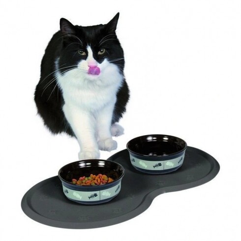 Trixie tál alátét gumi 45×25cm szürke