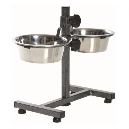 Trixie fém tál állványon kutyának 2x0,75l/15cm