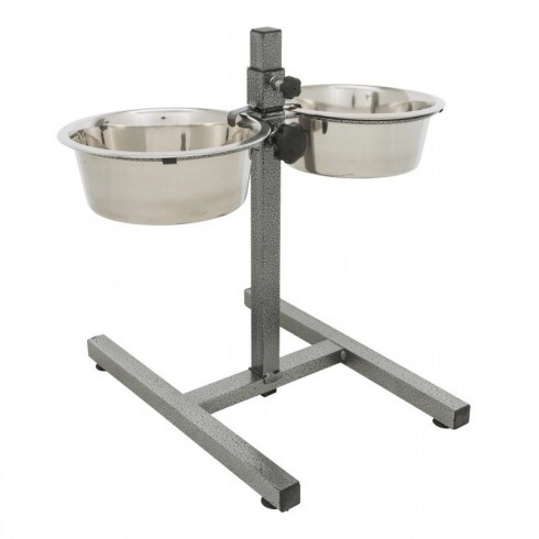 Trixie fém tál állványon kutyának 2x1,8l/20cm