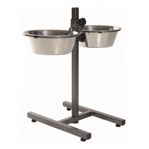 Trixie fém tál állványon kutyának 2x2,8l/24cm