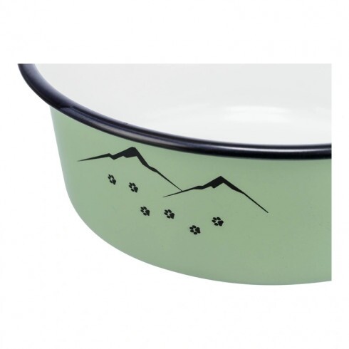 Trixie zománcozott fém tál 0,3l/12cm zöld