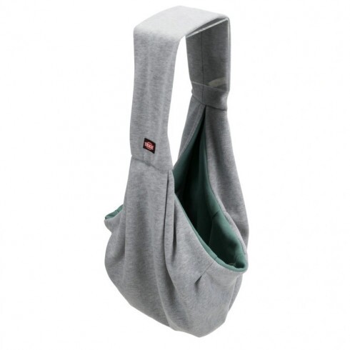 Trixie Szállítótáska Junior Vállpántos 22x20x60cm Világosszürke/Menta