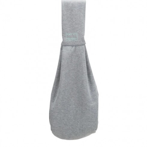 Trixie Szállítótáska Junior Vállpántos 22x20x60cm Világosszürke/Menta