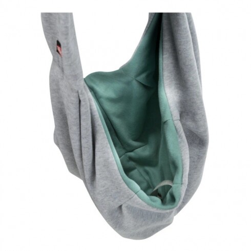 Trixie Szállítótáska Junior Vállpántos 22x20x60cm Világosszürke/Menta