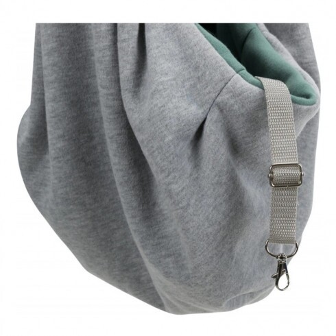 Trixie Szállítótáska Junior Vállpántos 22x20x60cm Világosszürke/Menta