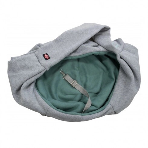 Trixie Szállítótáska Junior Vállpántos 22x20x60cm Világosszürke/Menta