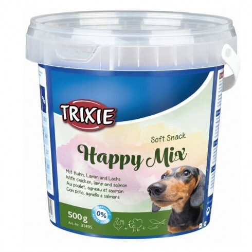 Trixie Jutalomfalat Soft Snack Happy Mix Vödrös 500g