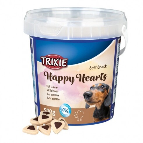 Trixie Jutalomfalat Soft Snack Happy Hearts Vödrös 500g