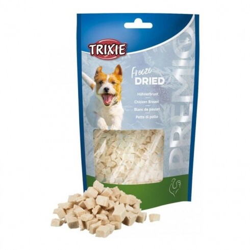 Trixie Jutalomfalat Premio Fagyasztva Szárított Csirkemell Kutyáknak, 50g