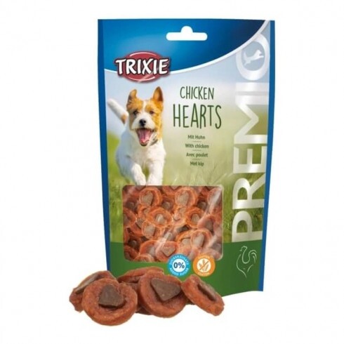 Trixie Jutalomfalat Premio csirkés szívek 100g