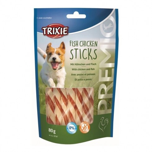 Trixie Jutalomfalat Premio hal+csirke pálcika 80g