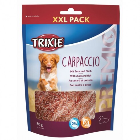 Trixie Jutalomfalat Premio Carpaccio kacsával és hallal 80gr