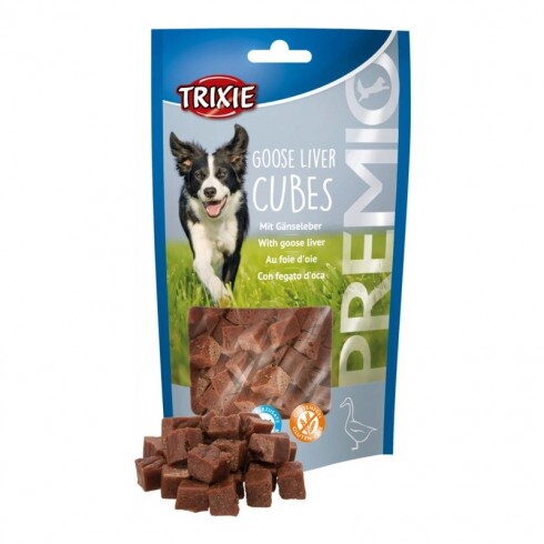 Trixie Jutalomfalat Premio Libamáj kockák, 100g