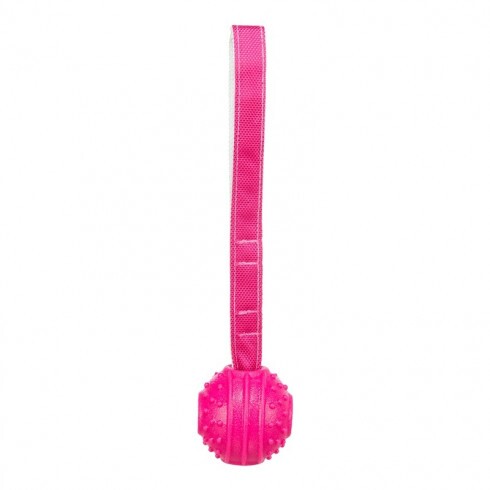 .Játék Soft & Strong labda pánttal TPR, 27cm rózsaszín