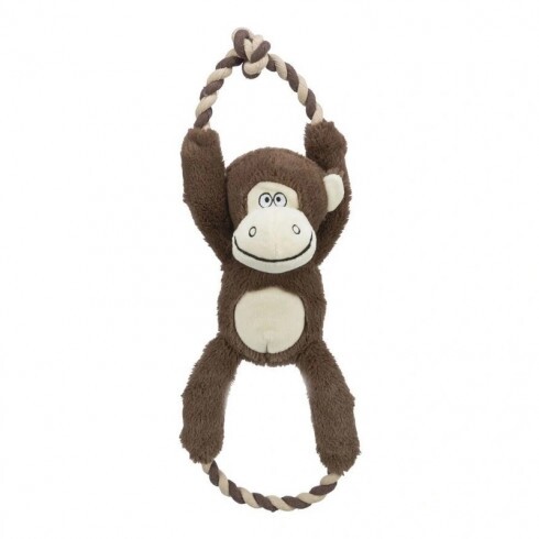 Trixie Játék plüss majom kötéllel 40cm