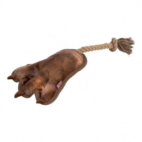 Trixie Játék Állatmancs kötéllel, plüss, 35 cm