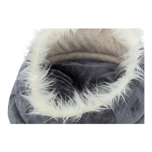 Trixie Ágy Minou kör alakú 47x26cm szürke/világosszürke