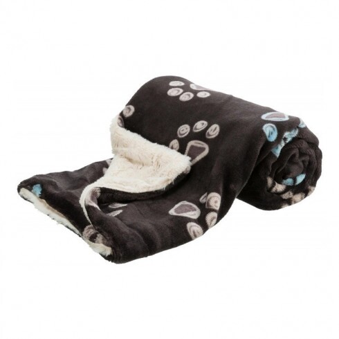 Pléd Jimmy, Puha Plüss, 100x70cm, Szürkés/Bézs