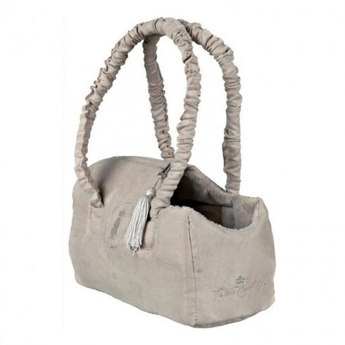 Trixie Szállítótáska King Of Dogs Velúr Hatású Bézs 12x17x25cm