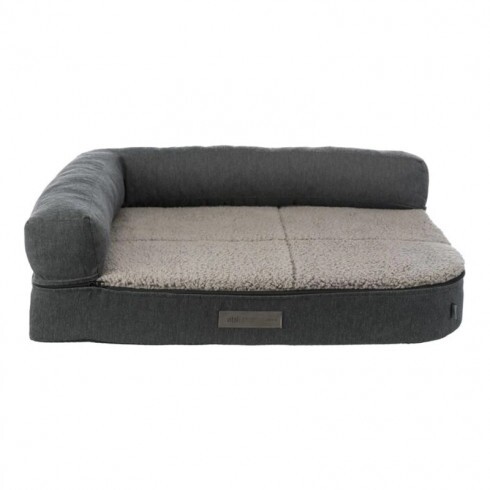 Trixie Kanapé Bendson Szögletes, 80 × 60 cm, Sötétszürke/Világosszürke
