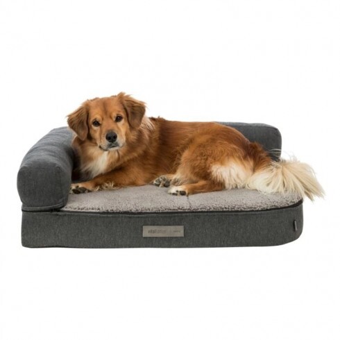 Trixie Kanapé Bendson Szögletes, 80 × 60 cm, Sötétszürke/Világosszürke