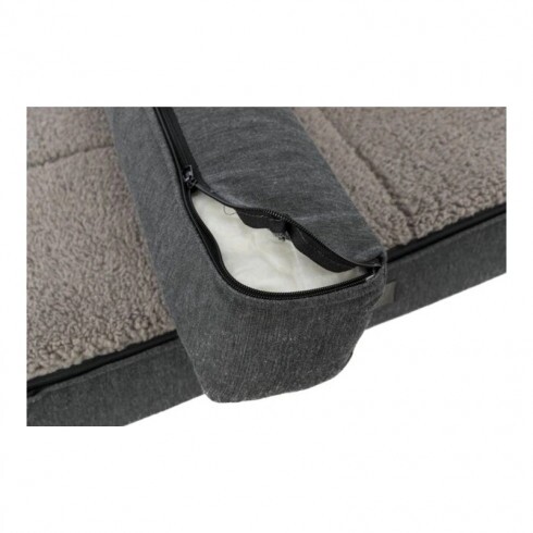 Trixie Kanapé Bendson Szögletes, 80 × 60 cm, Sötétszürke/Világosszürke