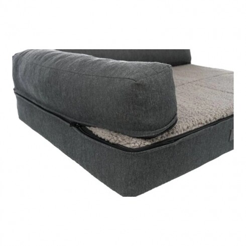 Trixie Kanapé Bendson Szögletes, 80 × 60 cm, Sötétszürke/Világosszürke