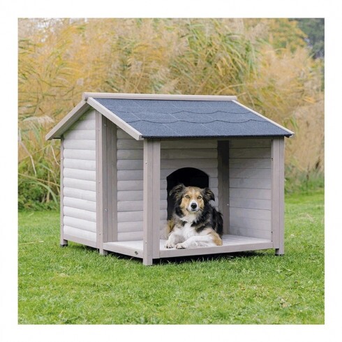 Trixie Kutyaház Lodge nyeregtetővel M-L 130x100x105cm szürke