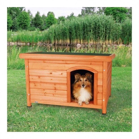 Trixie Kutyaház lapostetős S-M 85x58x60cm barna