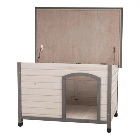 Trixie Kutyaház lapostetős M-L 104x72x68cm szürke