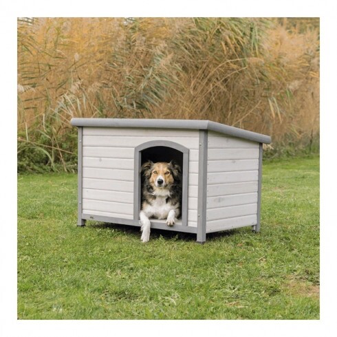 Trixie Kutyaház lapostetős M-L 104x72x68cm szürke