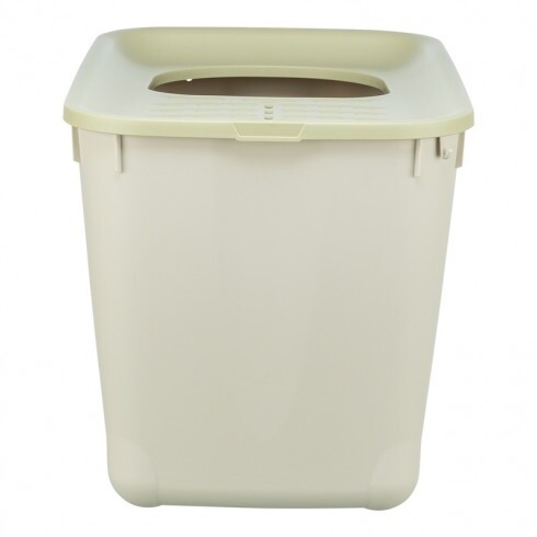 .Macska wc Hop-IN 38*39*58cm szürke/zöld