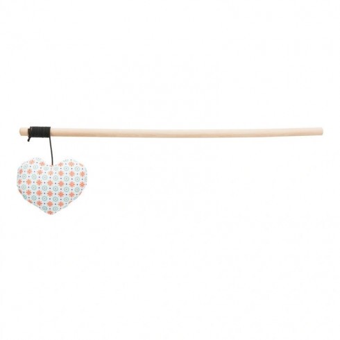 Trixie Játék Macska Pálca Szövetszívvel Macskamentával 35cm