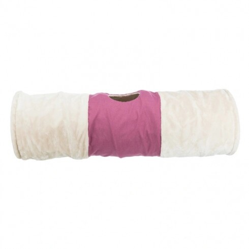Trixie Alagút Macskának XXL Plüss 35x115cm Bézs/Fuchsia