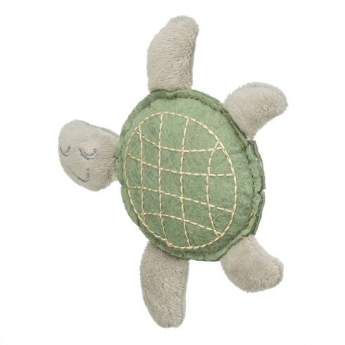 .Játék macskának teknős, filc, catnippel 12cm