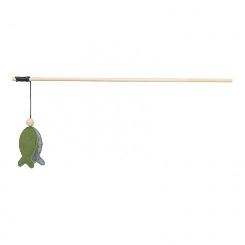 .Játék macskápálca hallal, filc, catnippel 48cm
