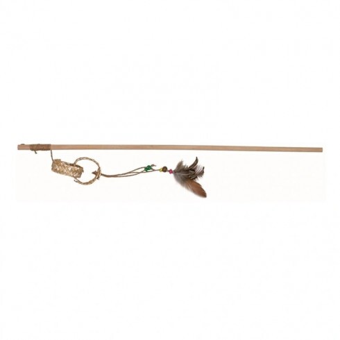 Trixie Játék Macskának Pálca Plüss Hallal 42cm