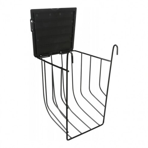 Trixie Eledeltartó Rágcsálónak Fedéllel, Fém, 13 × 18 × 12 cm, Fekete