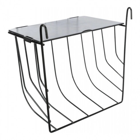 Trixie Eledeltartó Rágcsálónak Fedéllel, Fém, 20 × 18 × 12 cm, Fekete