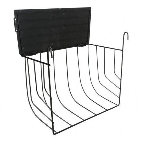 Trixie Eledeltartó Rágcsálónak Fedéllel, Fém, 25 × 18 × 12 cm, Fekete