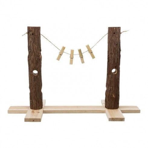 Trixie Gyümölcstartó Rágcsálónak Csipeszekkel, Fa 53x34x25cm