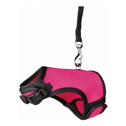 Trixie Hám Pórázzal Nylon Rágcsálóknak Strapabíró 18–25cm 1,20cm