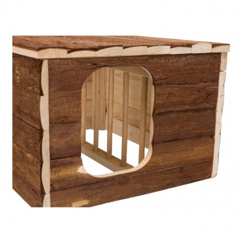 Trixie Fa ház Hilke széna tartóval 40x23x32cm