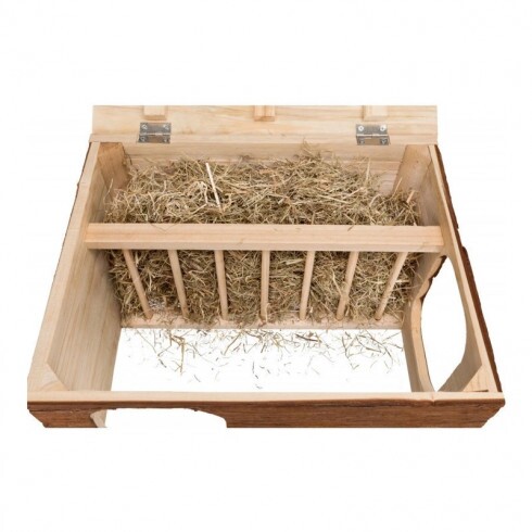 Trixie Fa ház Hilke széna tartóval 40x23x32cm